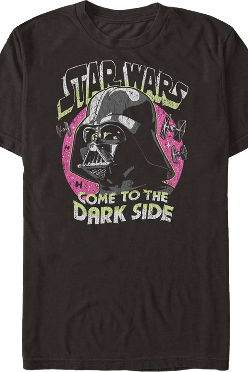 Vintage Darth Vader Come To The Dark Side Star Wars T-Shirtmain product image