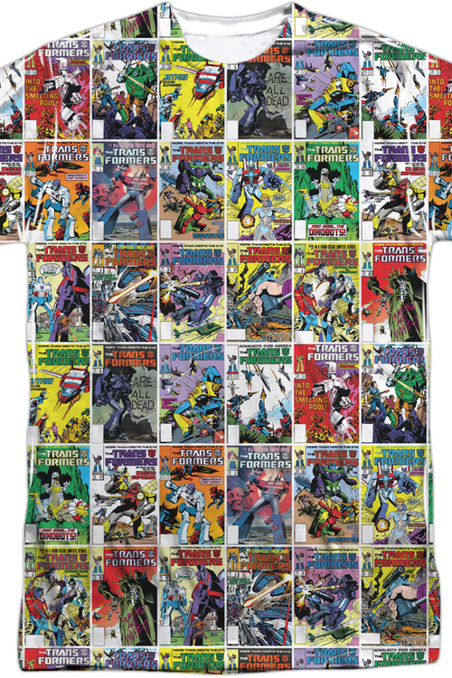 Comic Book Covers Transformers T-Shirtmain product image