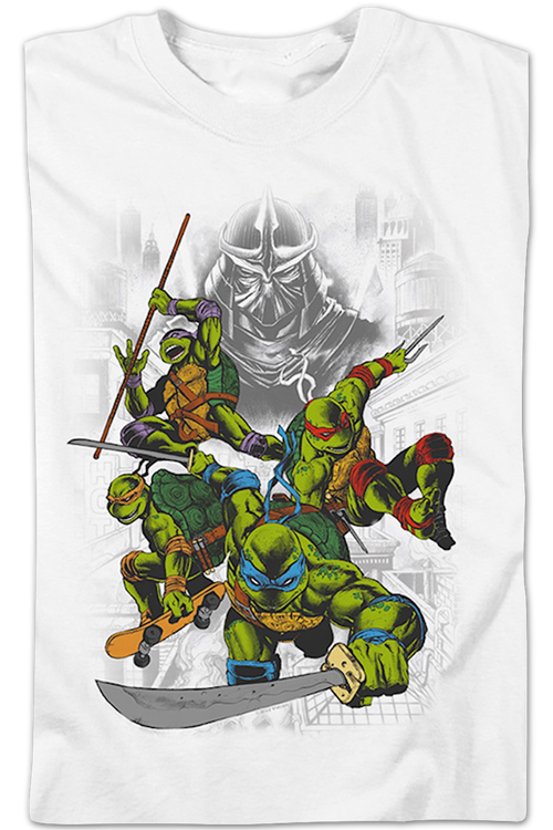 Vintage Shredder and Teenage Mutant Ninja Turtles T-Shirtmain product image