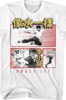 Comic Book Panels Bruce Lee T-Shirt