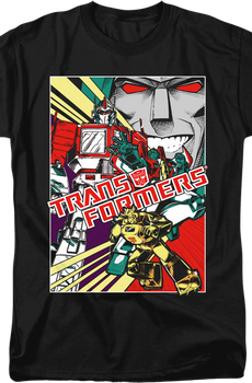 Comic Poster Transformers T-Shirt