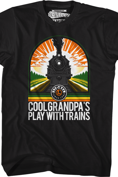Cool Grandpa's Play With Trains Lionel Trains T-Shirtmain product image