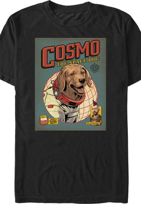 Cosmo The Space Dog Comic Book Cover Guardians Of The Galaxy T-Shirt