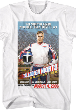 Count To #1 Poster Talladega Nights T-Shirt