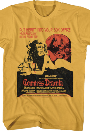 Countess Dracula Hammer Films T-Shirt