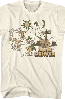 Country Swimming John Denver T-Shirt