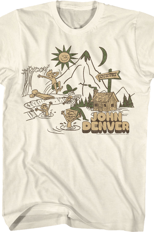 Country Swimming John Denver T-Shirtmain product image