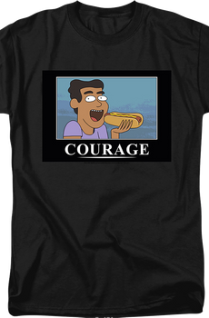 Courage Poster Rick And Morty T-Shirt