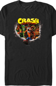 Crashing Through Crash Bandicoot T-Shirt