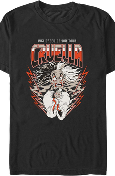 Cruella Speed Demon Tour Disney T-Shirt