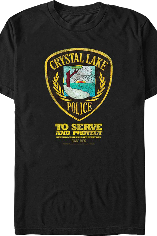 Crystal Lake Police Friday the 13th T-Shirtmain product image