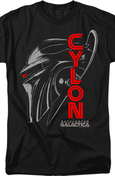 Cylon Head Shot Battlestar Galactica T-Shirt
