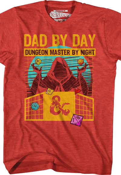 Dad By Day Dungeon Master By Night Dungeons & Dragons T-Shirt