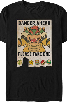 Danger Ahead Super Mario Bros. T-Shirt