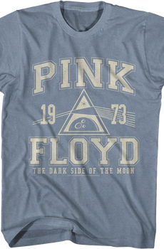 Dark Side of the Moon Athletic 1973 Logo Pink Floyd T-Shirt