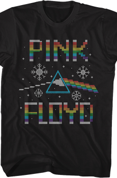 Dark Side of the Moon Faux Ugly Christmas Sweater Pink Floyd T-Shirt