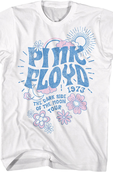 Dark Side of the Moon Flowers Pink Floyd T-Shirt