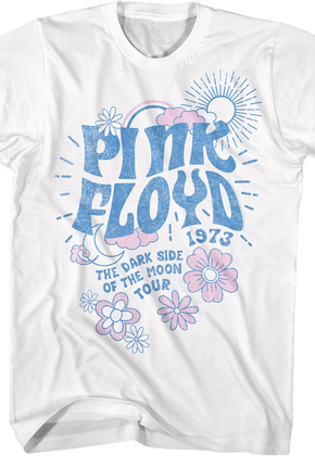 Dark Side of the Moon Flowers Pink Floyd T-Shirt