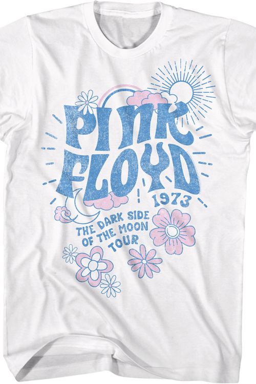 Dark Side of the Moon Flowers Pink Floyd T-Shirtmain product image