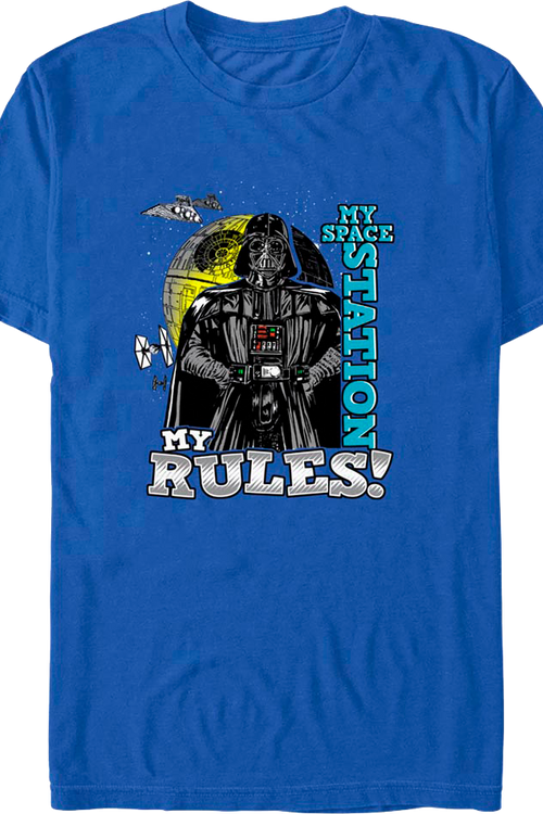 Darth Vader My Space Station My Rules Star Wars T-Shirtmain product image