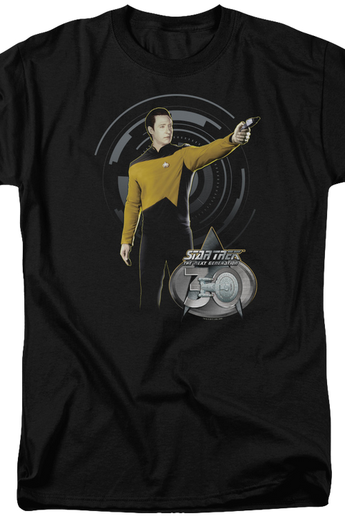 Data 30th Anniversary Star Trek The Next Generation T-Shirtmain product image
