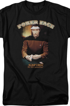 Data's Poker Face Star Trek The Next Generation T-Shirt