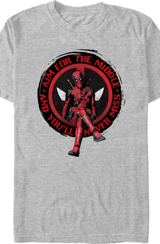Deadpool Aim For The Middle Marvel Comics T-Shirt