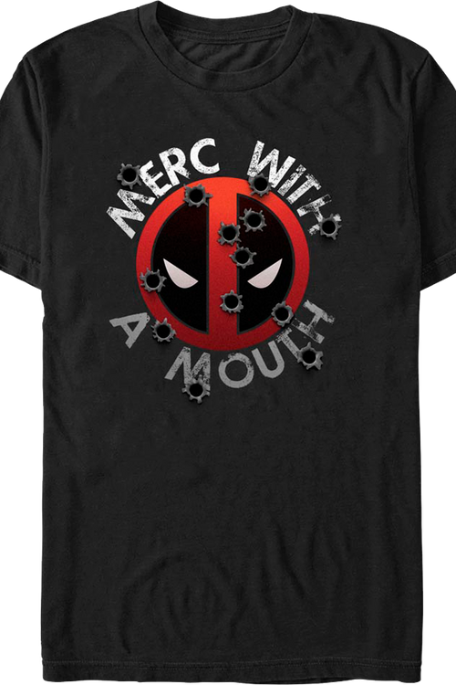 Deadpool Bullet Holes Marvel Comics T-Shirtmain product image