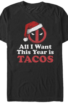 Deadpool Christmas Tacos T-Shirt