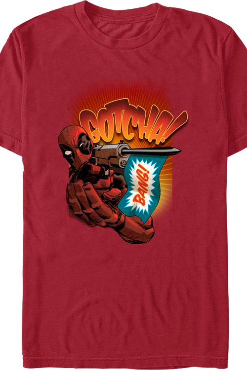 Deadpool Gotcha Marvel Comics T-Shirtmain product image