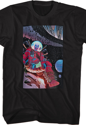 Deadpool In Space Marvel Comics T-Shirt
