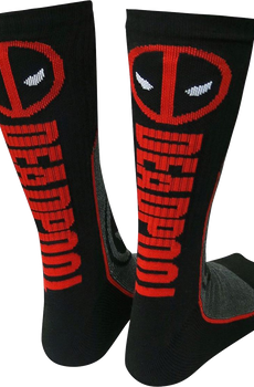 Deadpool Logo Marvel Comics Socks