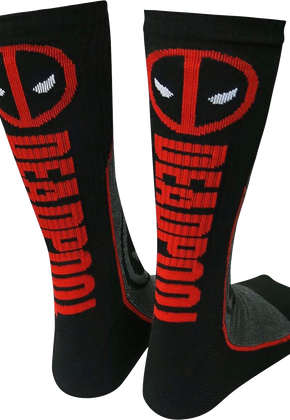 Deadpool Logo Marvel Comics Socks