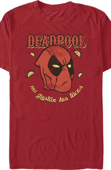 Deadpool Me Gustan Las Tacos Marvel Comics T-Shirt
