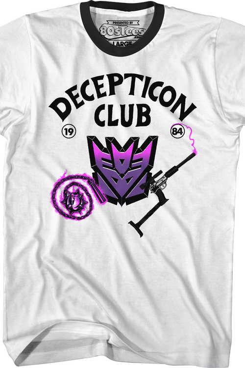 Decepticon Club Transformers Ringer Shirtmain product image