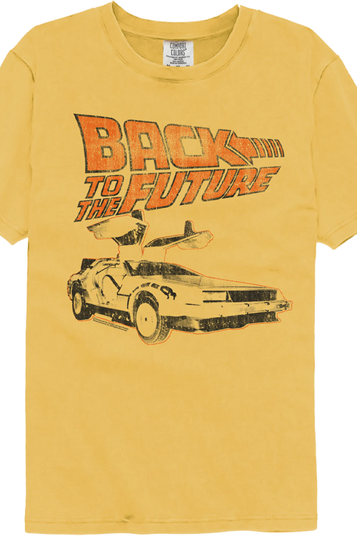 DeLorean Back To The Future Comfort Colors Brand T-Shirtmain product image