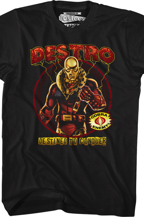 Destro Destined To Conquer GI Joe T-Shirtmain product image