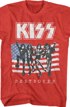 Destroyer Flag KISS T-Shirt