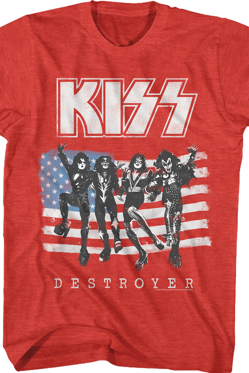 Destroyer Flag KISS T-Shirtmain product image