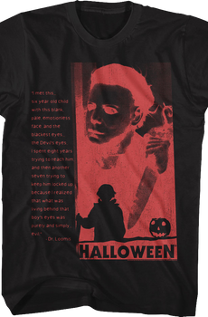 Devil's Eyes Negative Silhouette Halloween T-Shirt