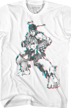 Distorted Ryu Street Fighter T-Shirt