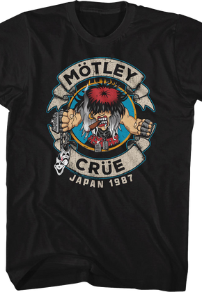 Distressed Allister Fiend Japan 1987 Motley Crue T-Shirt