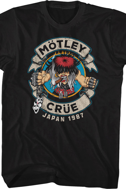Distressed Allister Fiend Japan 1987 Motley Crue T-Shirtmain product image