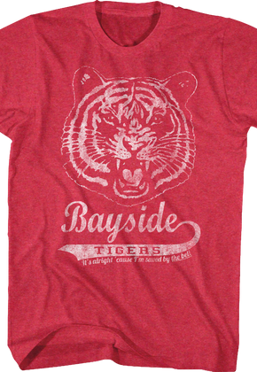 Distressed Bayside Tigers Logo Saved By The Bell T-Shirt