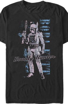 Distressed Bounty Hunter Boba Star Wars Fett T-Shirt