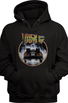 Distressed DeLorean Back To The Future Hoodie