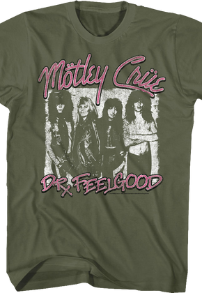 Distressed Dr. Feelgood Poster Motley Crue T-Shirt
