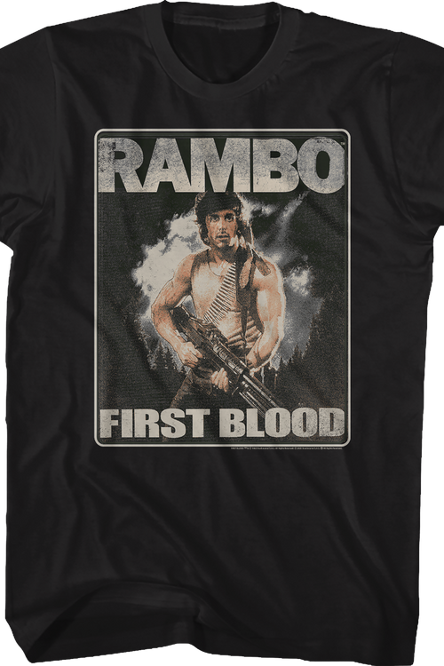 Distressed First Blood Poster Rambo T-Shirtmain product image