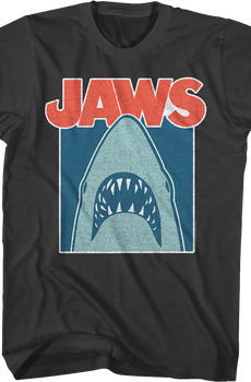 Distressed Frame Jaws T-Shirt