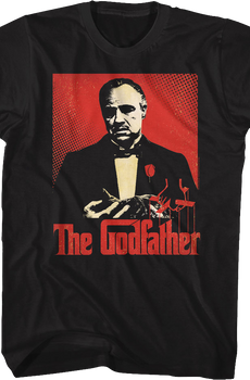 Distressed Graphic Art Godfather T-Shirt